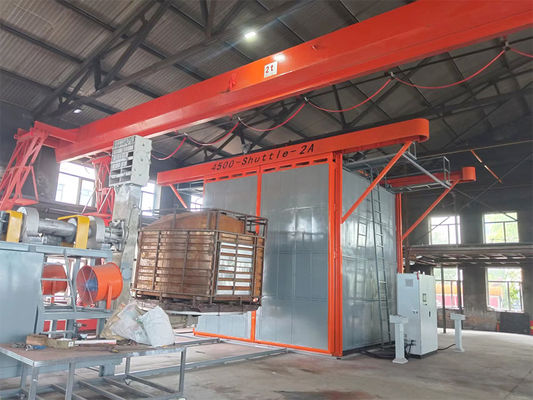 satın al Automatic Shuttle Rotational Moulding Machine 2 Carriage 7.5KW Power PLC Control Çevrimiçi üretim