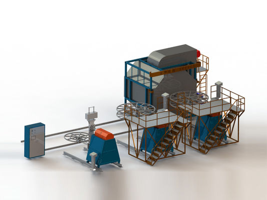 satın al Convection Oven Mobile Multi-Arm Rotational Molding Machine  Automatic Three-Arm Rotational Molding Machine Çevrimiçi üretim