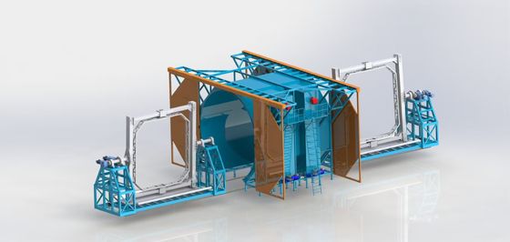satın al Büyük Su Deposu İçin Elektrikli Mekik Tipi Rotomolding Makinesi Çevrimiçi üretim