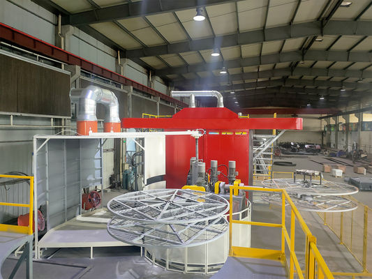 Polyethylene Turret Rotational Molding Equipment PLC Control System 1000 Liters