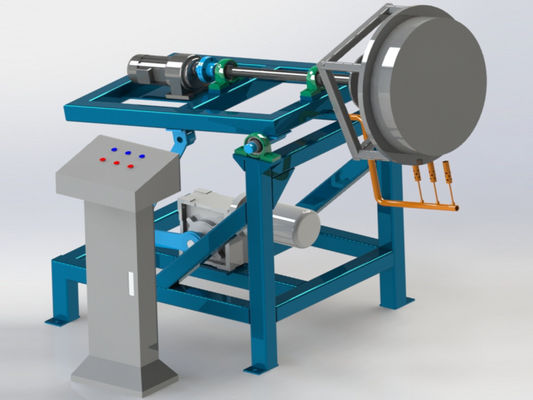 Water Storage Bucket Rock And Roll Rotational Moulding Machine For Plastic Hollow Products